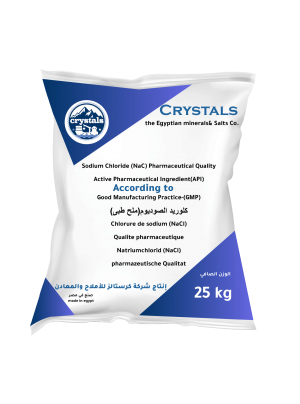 Sodium chloride for medical uses- crystals